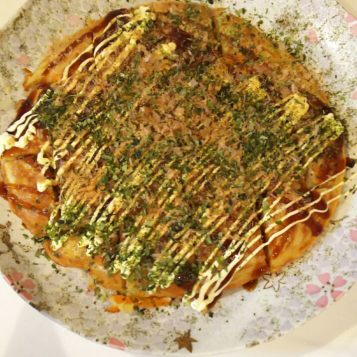 シャキシャキもやしの野菜お好み焼き